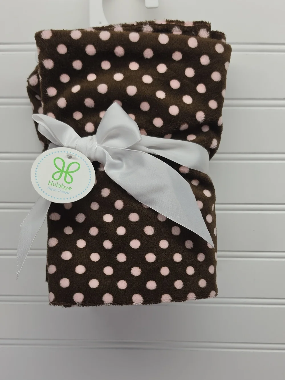 Happy Changer Kids Changing Cover - Brown with Pink Polka Dots